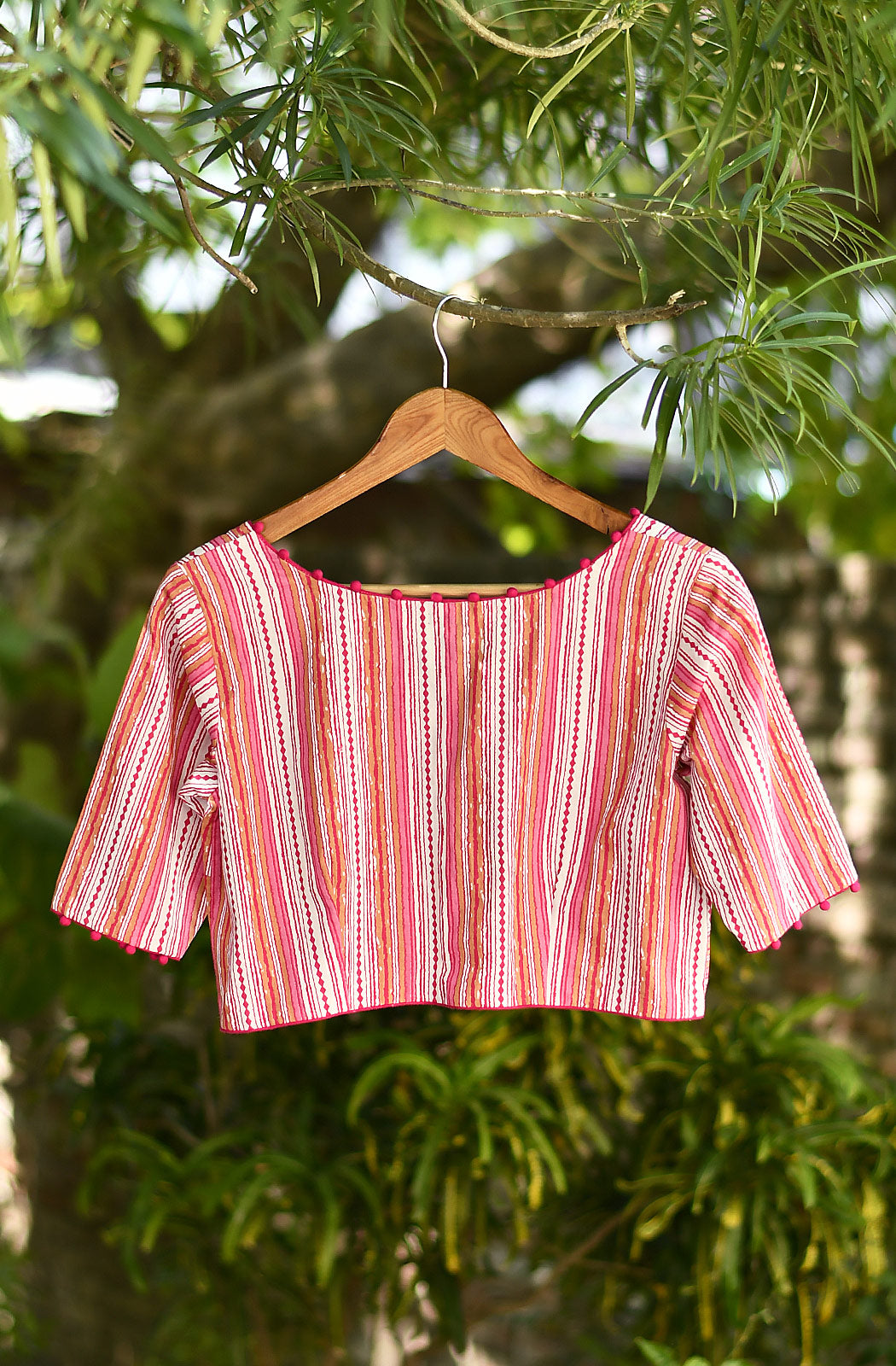 Multicolor Pure Cotton Blouse - Naksheband