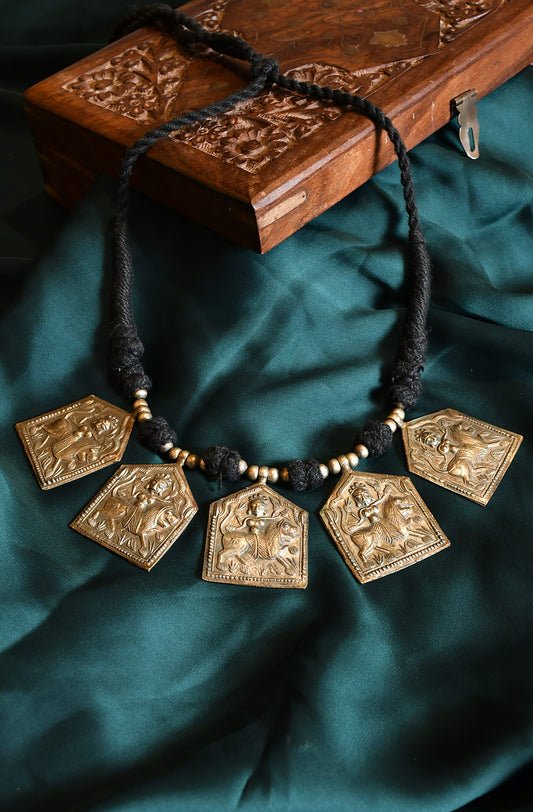 Chandraghanta Oxidised Necklace - Naksheband