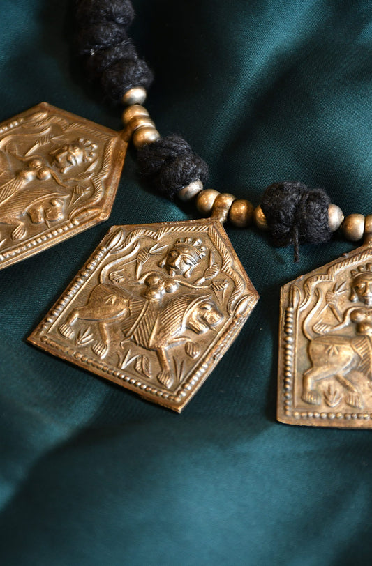 Chandraghanta Oxidised Necklace - Naksheband