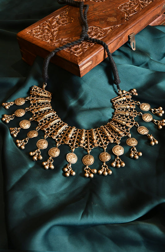 Jharokha Oxidised Necklace - Naksheband