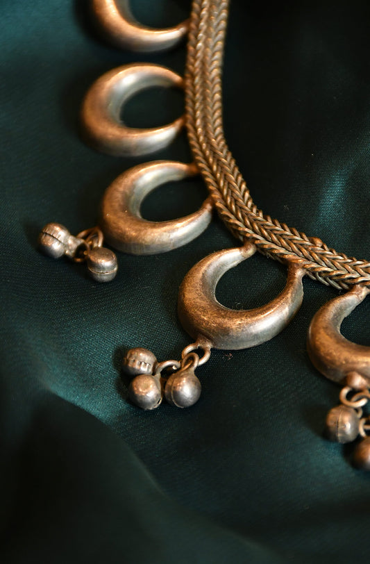 Damini Oxidised Necklace - Naksheband