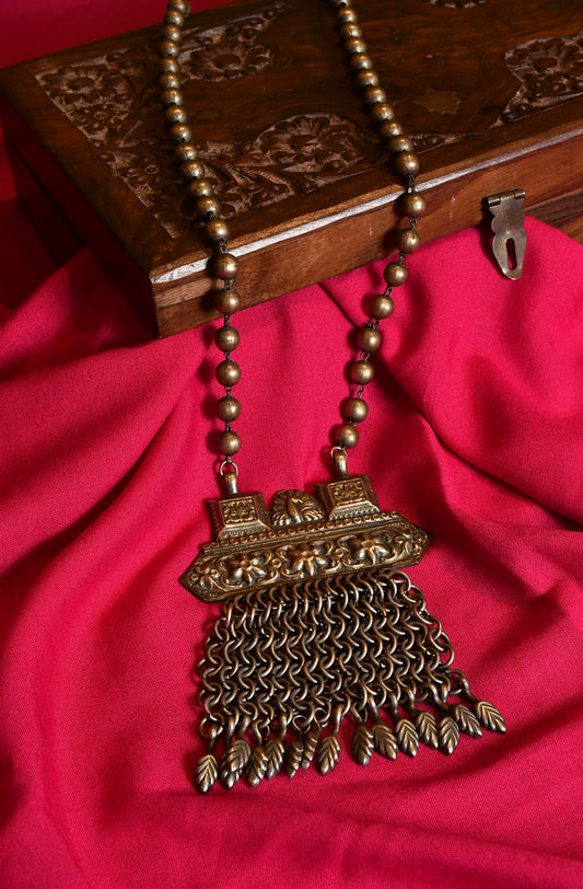 Latika Oxidised Necklace - Naksheband