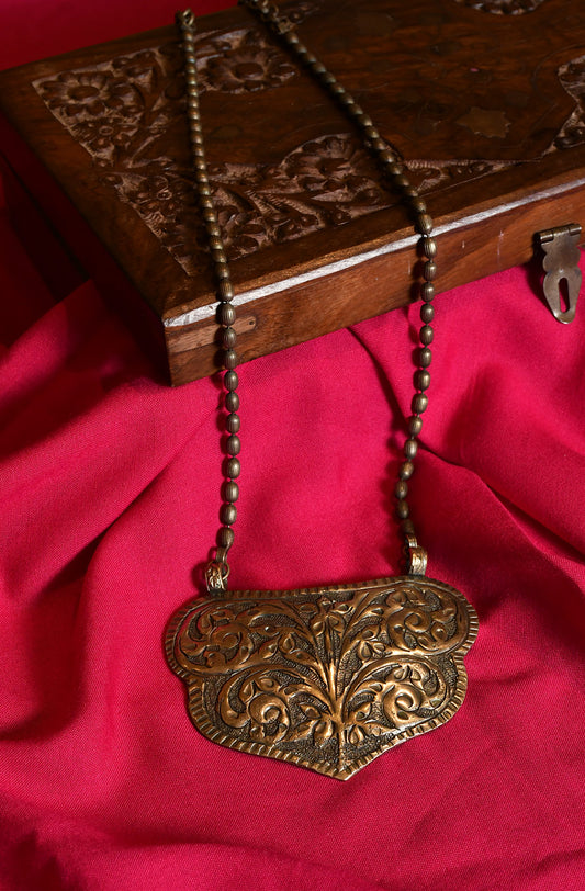 Kusum Oxidised Necklace - Naksheband