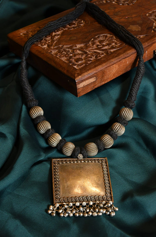 Jyamiti Oxidised Necklace - Naksheband