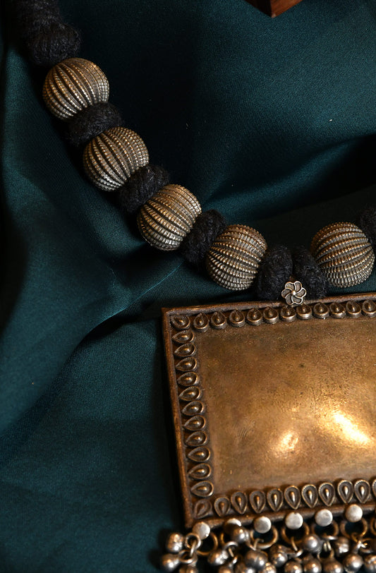 Jyamiti Oxidised Necklace - Naksheband