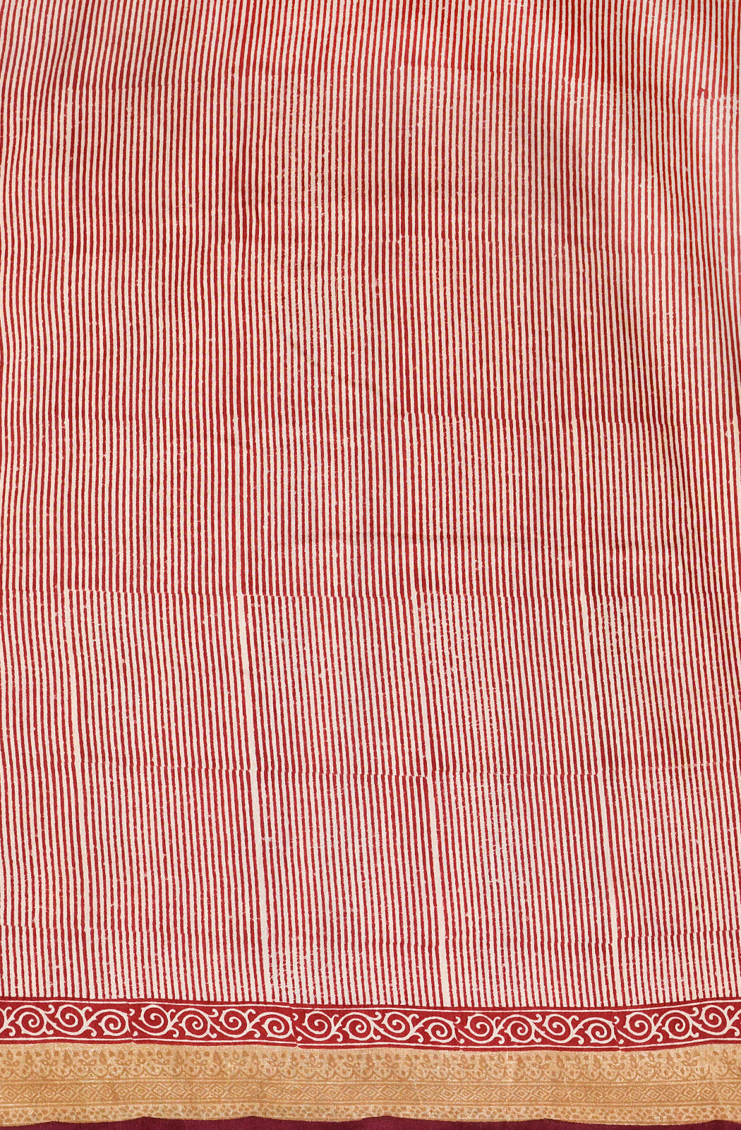 Multicolor Pure Munga Silk Hand Block Printed Saree