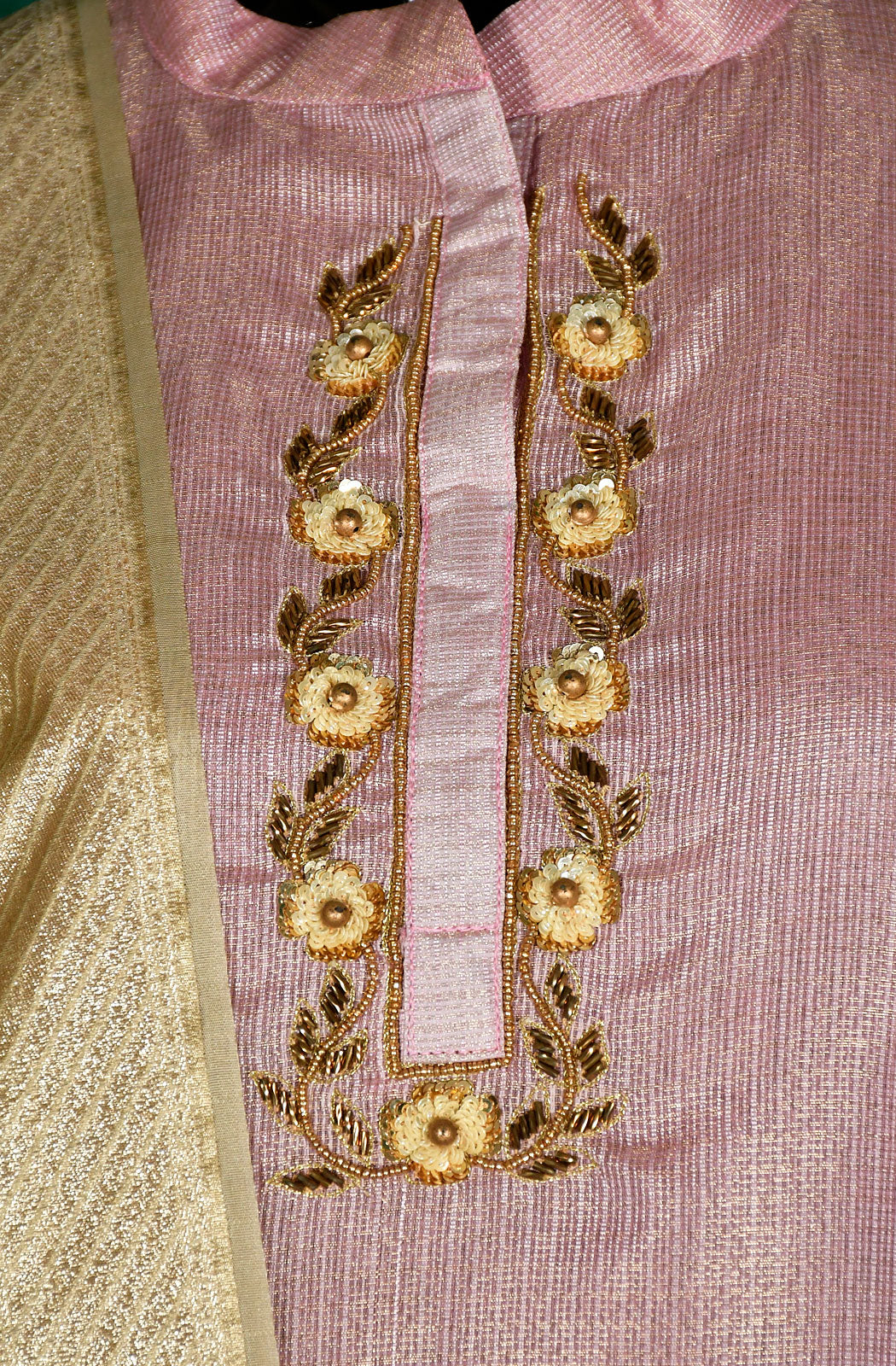 Levender Pink Tissue Silk Suit Set - Naksheband