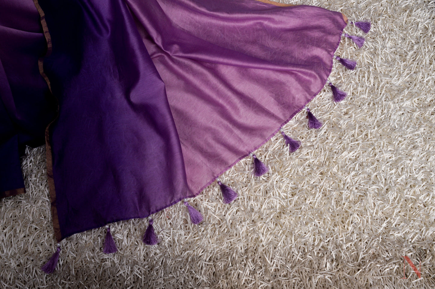 Designer Pure Silk Chanderi Saree - Perse - Naksheband