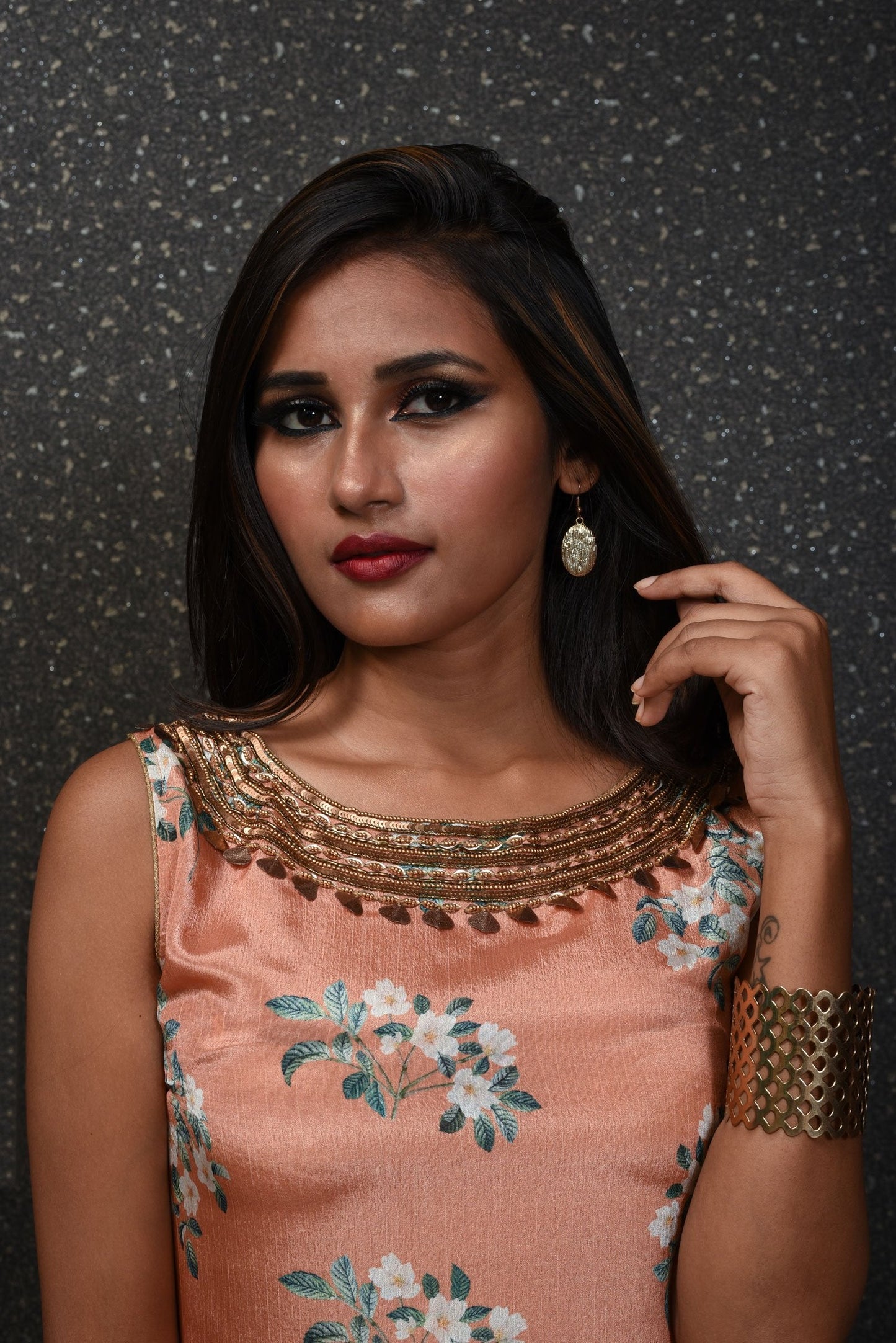 IndoWestern Designer Suit Set - Burnt Sienna - Naksheband