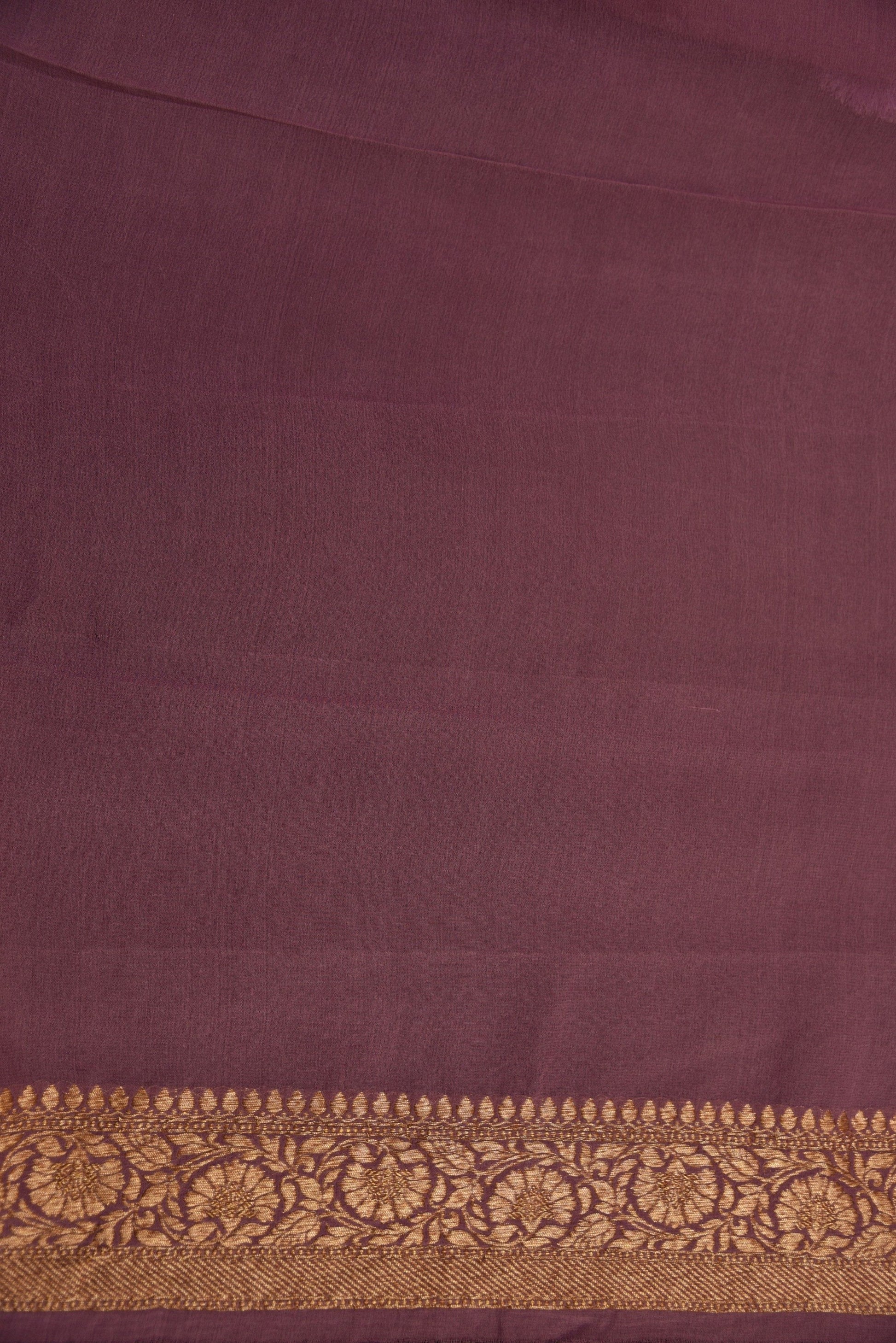 Pure Banarasi Saree Khaddi - Mauve Munch - Naksheband