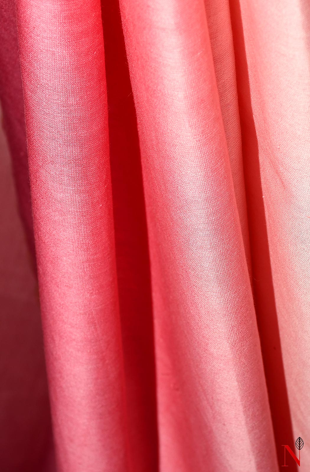 Onion Pink Dual Dye Pure Silk Chanderi Saree - Naksheband