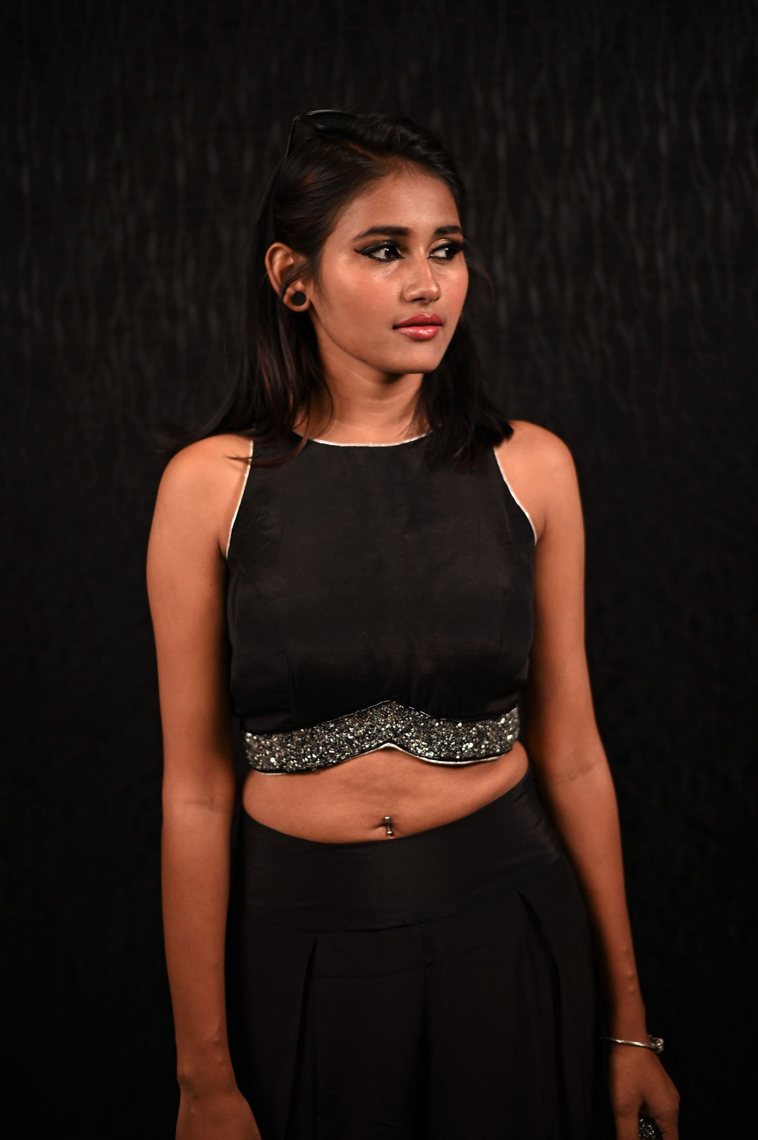 Olive Green And Black Color Indowestern Designer Three Piece - Olive Pearl - Naksheband