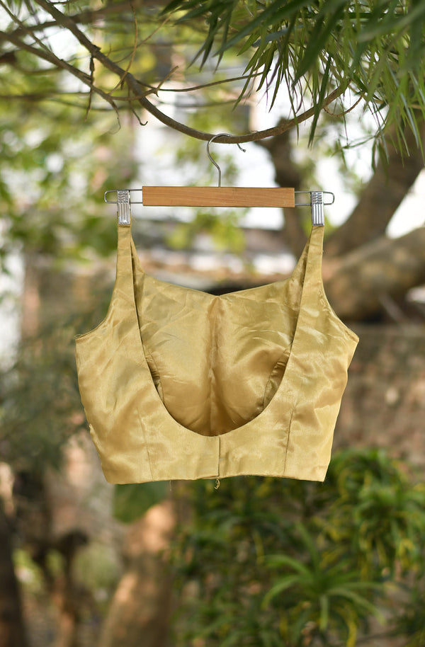 Golden Pure Satin Blouse