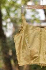 Golden Pure Satin Blouse