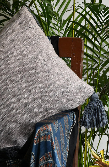 Mauve Hand Woven Jute 16x16 Cushion Cover