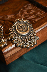 Chandrama Oxidised Necklace with Earring