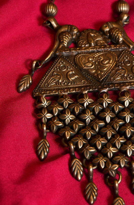 Pankhudi Oxidised Necklace - Naksheband