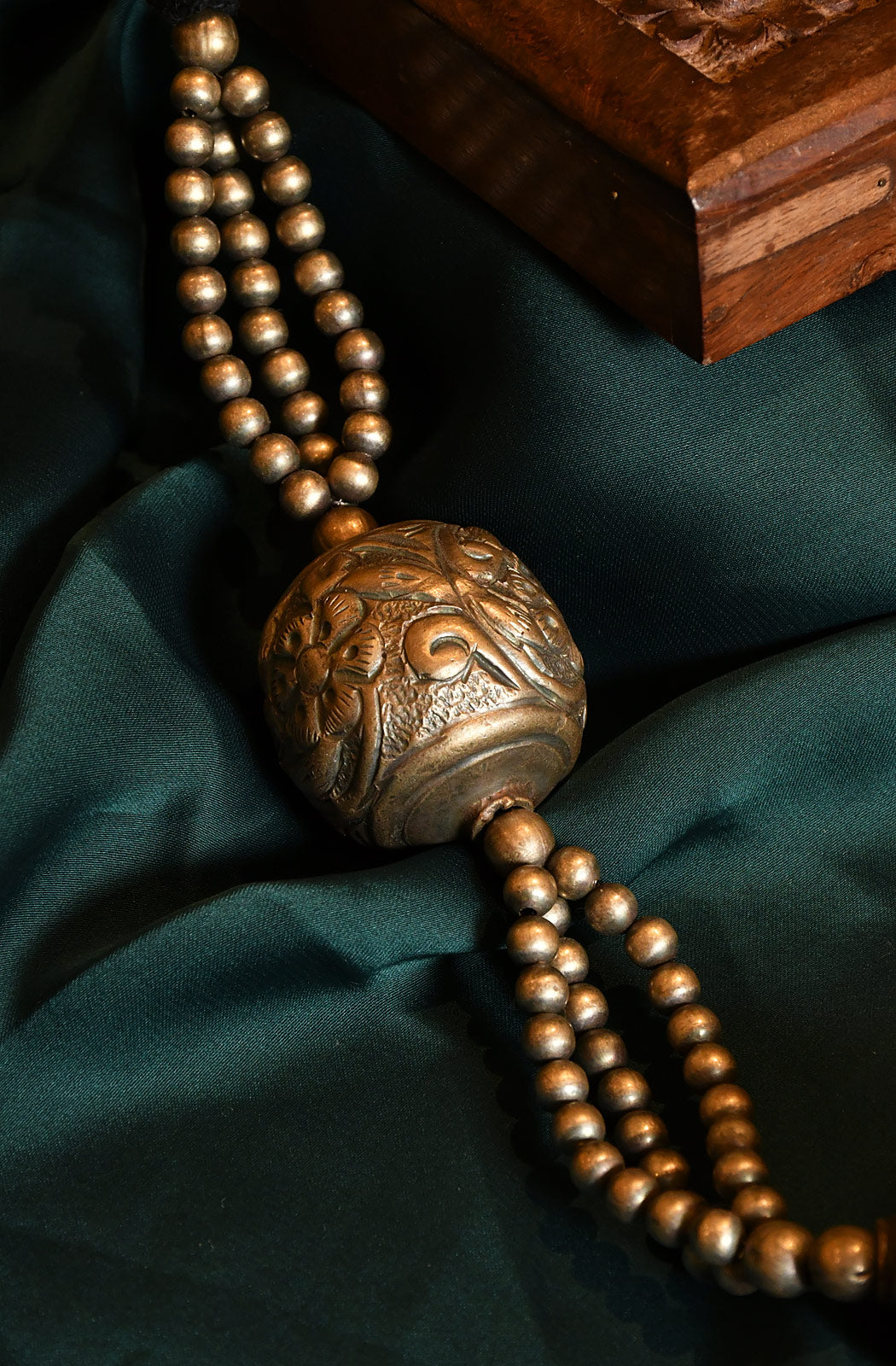 Trijya Oxidised Necklace - Naksheband
