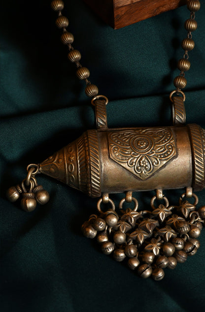 Jantar Oxidised Necklace