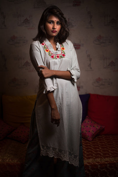 Cotton Suit Set Designer - Jolly Jade - Naksheband