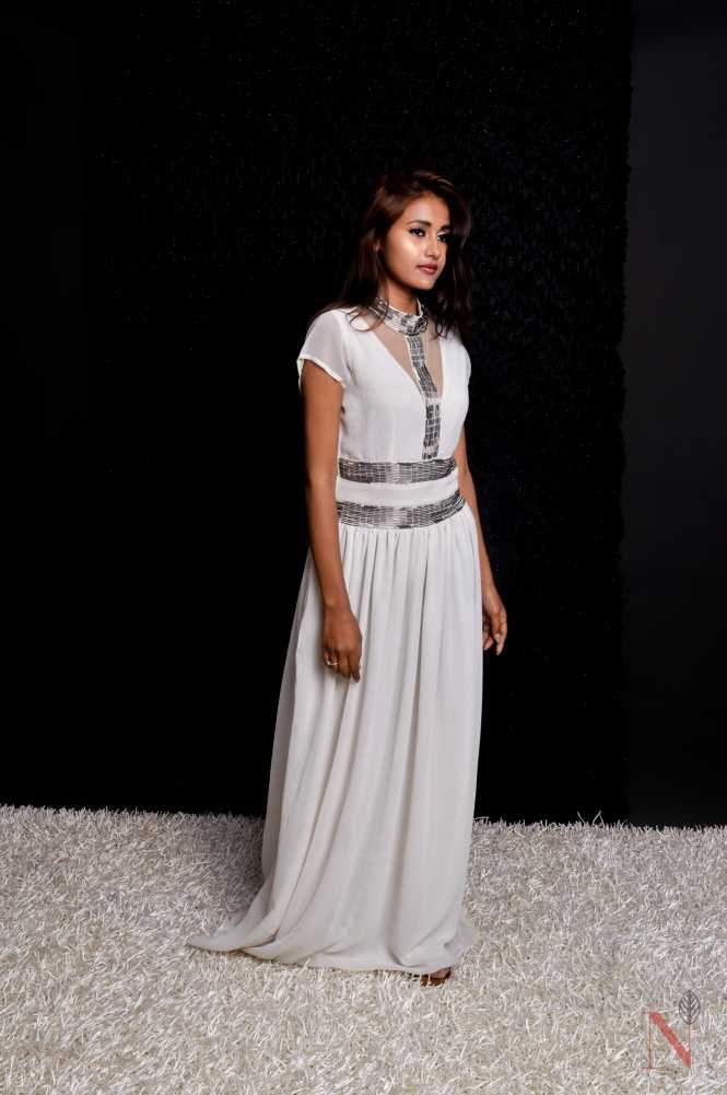 Indowestern Designer One Piece Dress - Frosty - Naksheband