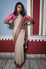 Pure Banarasi Saree Khaddi - Mauve Munch - Naksheband