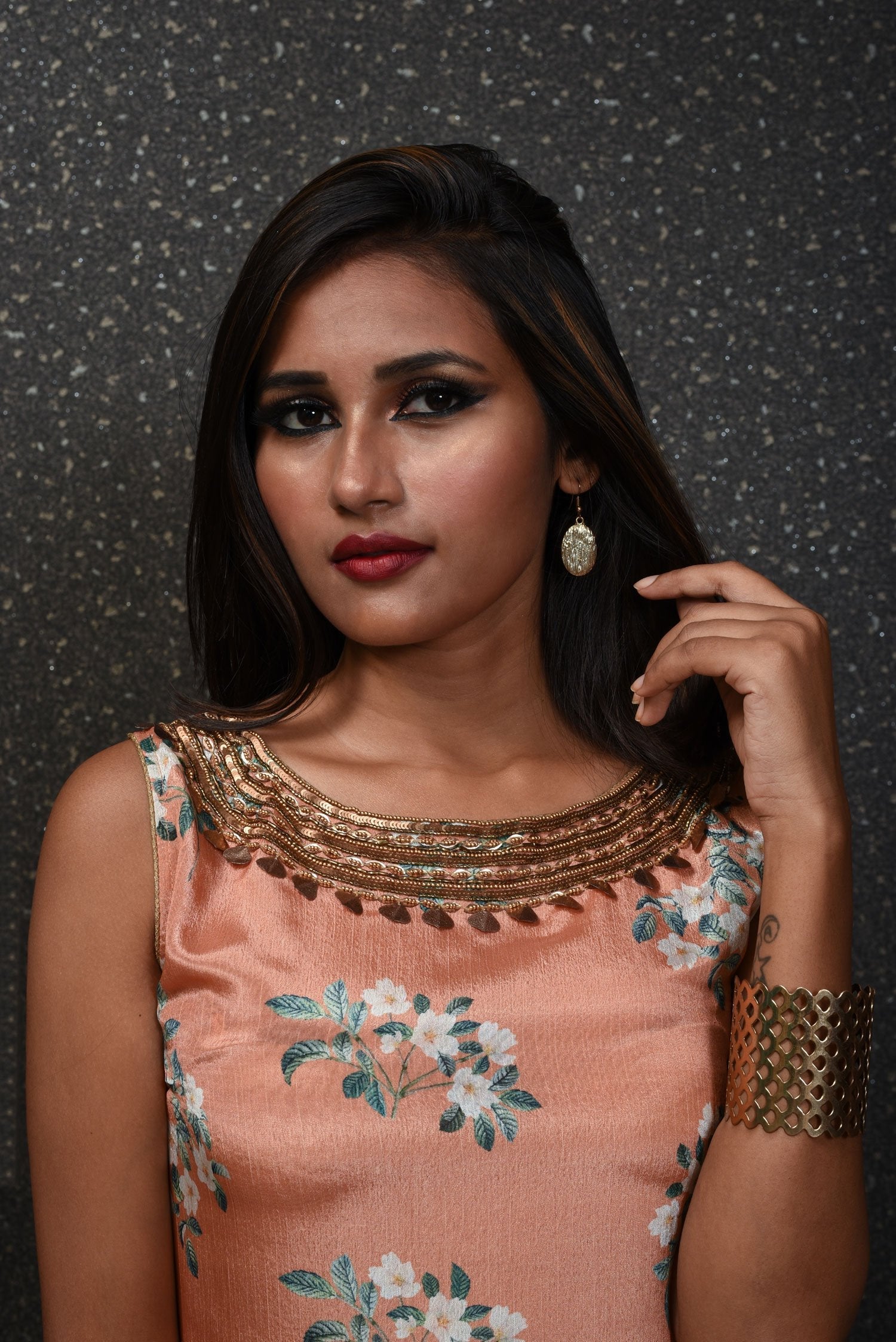 IndoWestern Designer Suit Set - Burnt Sienna - Naksheband