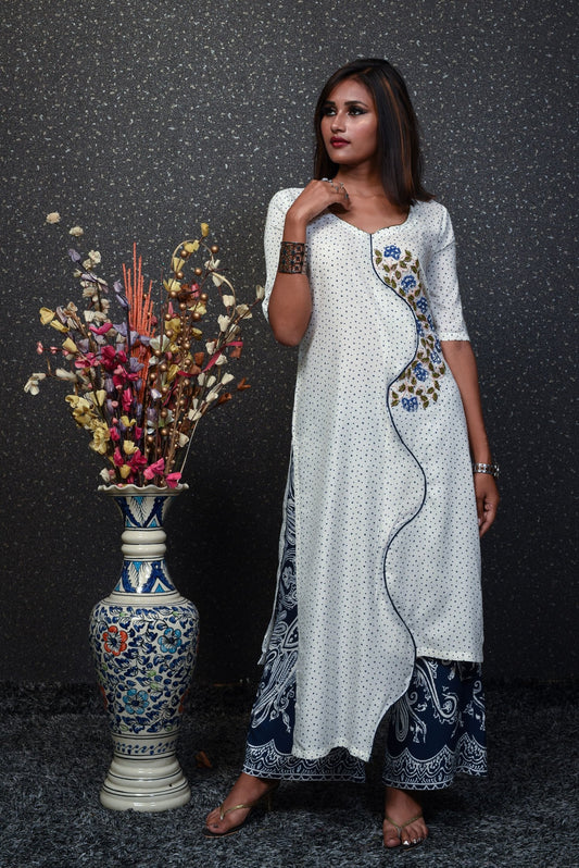 Cotton Suit Set Designer - Blue Bunch - Naksheband