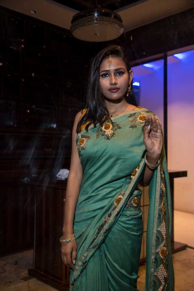 Designer Pure Monga Embroidery - Relic - Naksheband