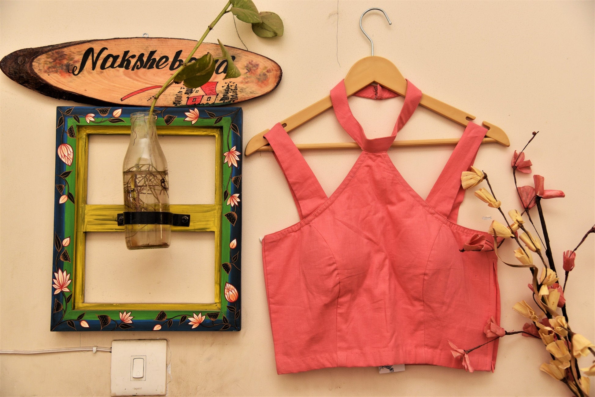 Designer Pure Cotton Blouse - Ballet - Naksheband