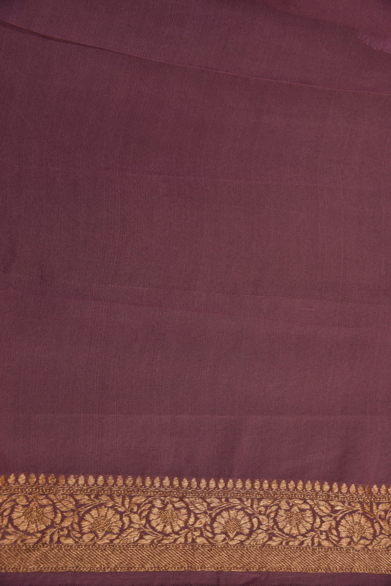 Pure Banarasi Saree Khaddi - Mauve Munch - Naksheband