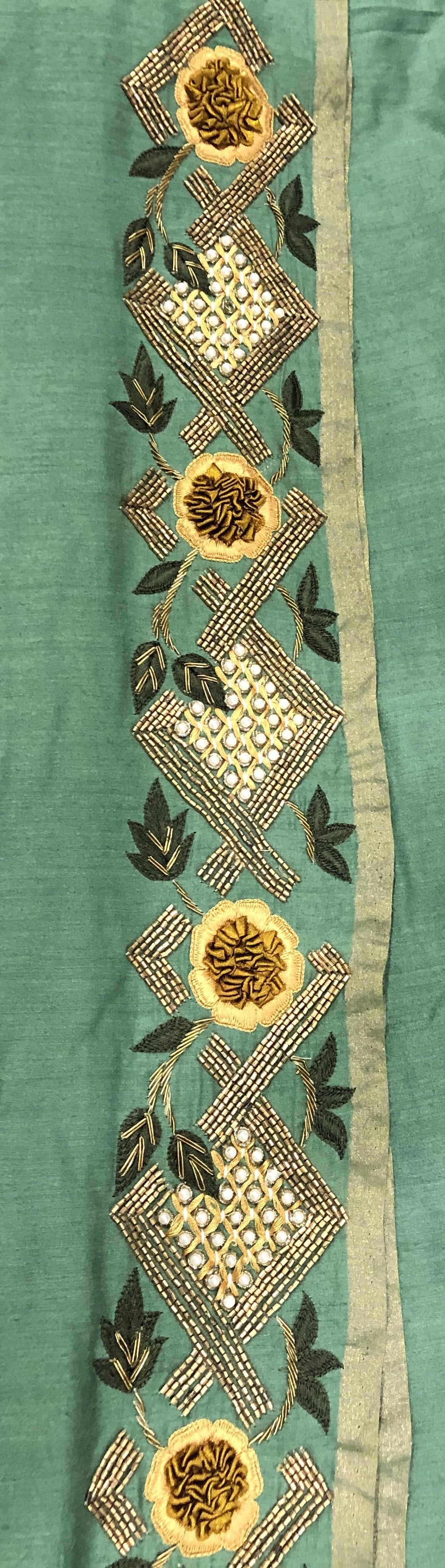 Designer Pure Monga Embroidery - Relic - Naksheband