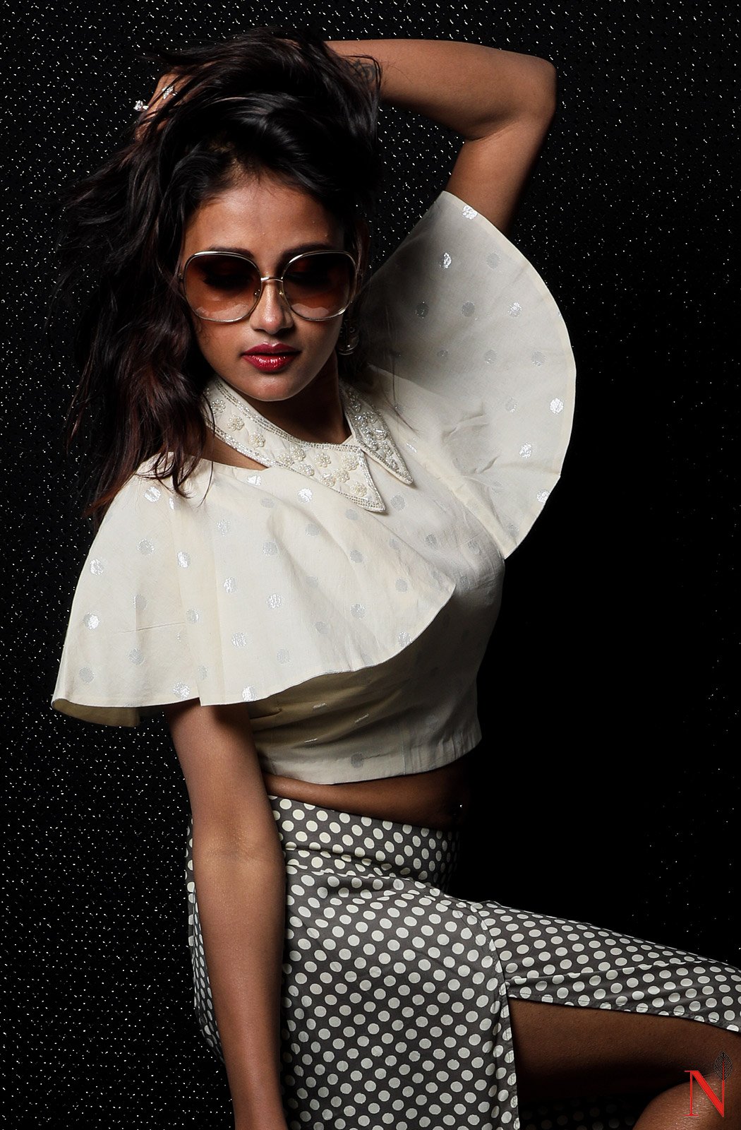 Creme Pure Cotton Hand Embroidered Designer Blouse - Naksheband