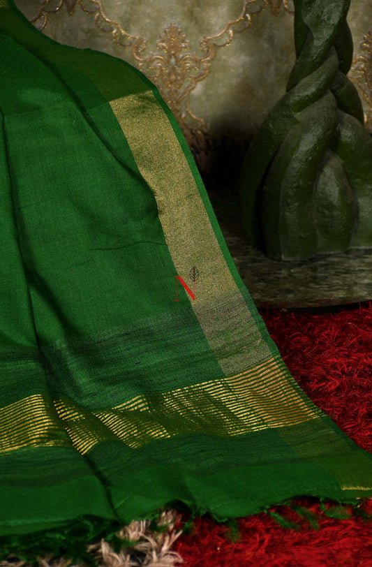 Green Pure Muga Silk Dupatta