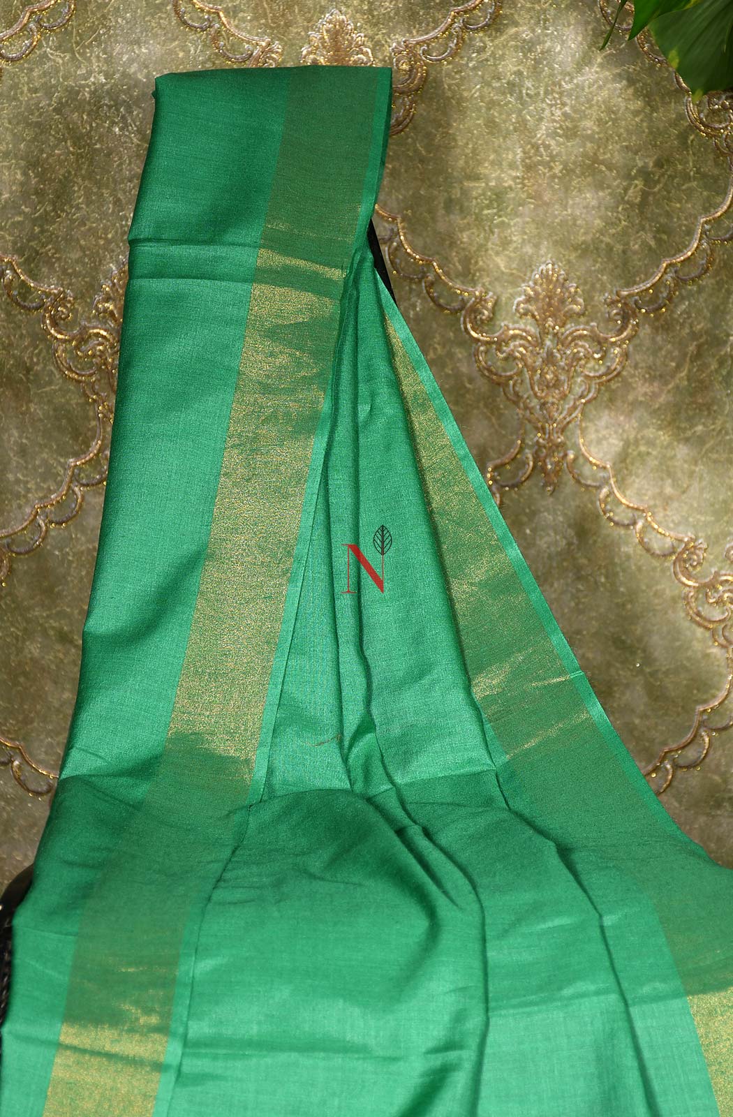 Sea Green Pure Muga Silk Dupatta