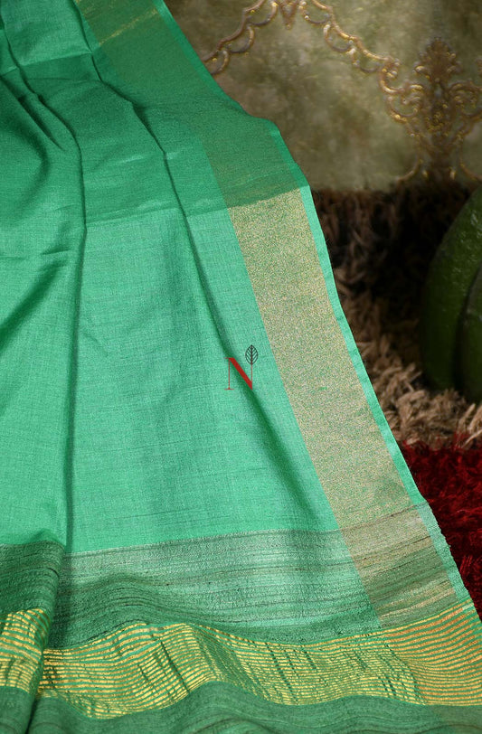 Sea Green Pure Muga Silk Dupatta