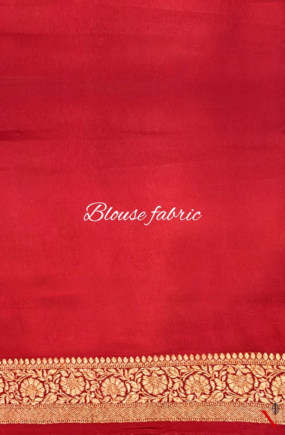 Black & Maroon Pure Banarasi Khaddi Georgette Saree - Shayamal - Naksheband