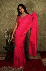 Rani Designer Pure Crepe Saree